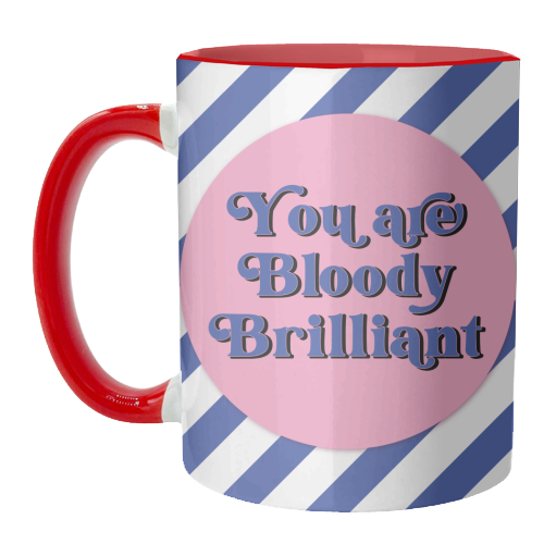 Bloody Brilliant - unique mug by Mad Philomena