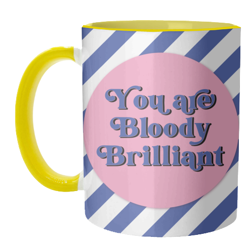 Bloody Brilliant - unique mug by Mad Philomena