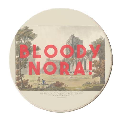 Bloody Nora - personalised beer coaster by The 13 Prints