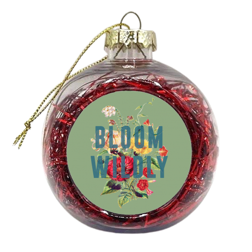 Bloom Wildly - xmas bauble by The 13 Prints
