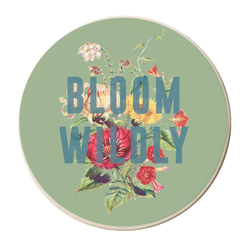 Bloom Wildly - personalised beer coaster by The 13 Prints