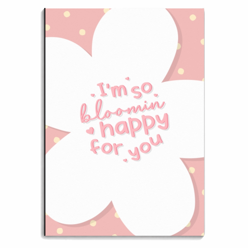 Bloomin happy for your floral print - personalised A4, A5, A6 notebook by The Girl Next Draw