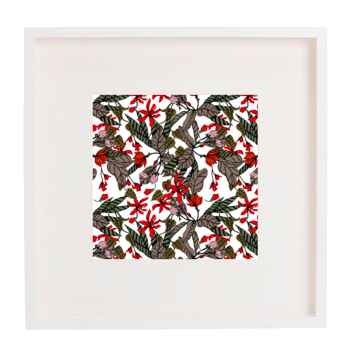 Blooming Flowers - framed poster print by MMarta BC
