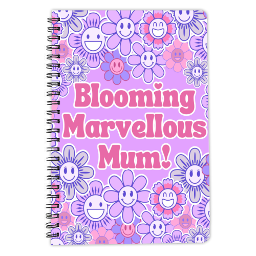 BLOOMING MARVELLOUS MUM! - personalised A4, A5, A6 notebook by Lilly Rose