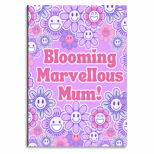 BLOOMING MARVELLOUS MUM! - personalised A4, A5, A6 notebook by Lilly Rose