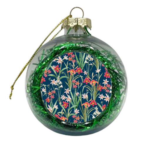 Blossom Botanical - xmas bauble by Uma Prabhakar Gokhale