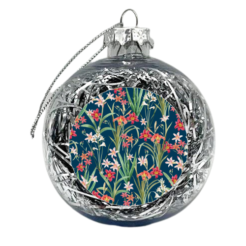 Blossom Botanical - xmas bauble by Uma Prabhakar Gokhale