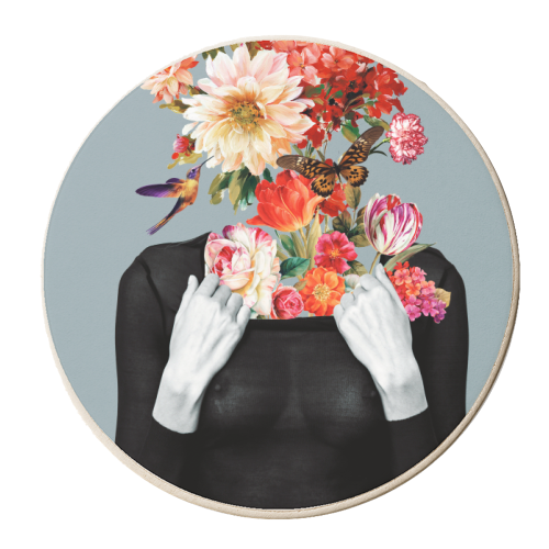 Blow my mind - personalised beer coaster by Larissa Grace