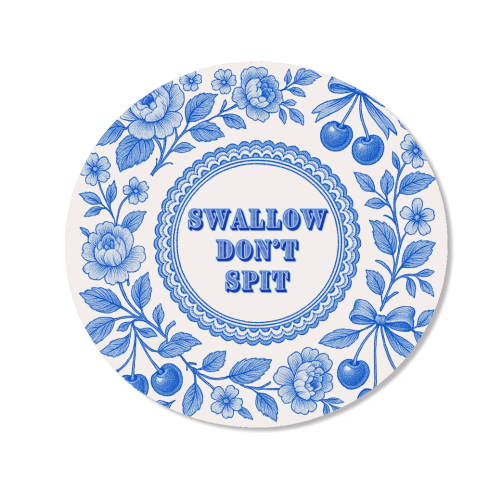 Blue and White Vintage Plate - Magnet by Lilly Rose