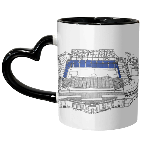 Blue Army Football Stadium - unique mug by Katie Clement