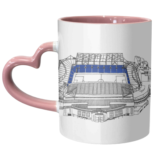 Blue Army Football Stadium - unique mug by Katie Clement