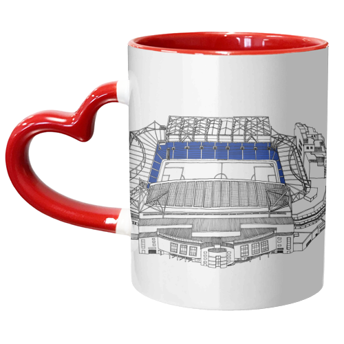 Blue Army Football Stadium - unique mug by Katie Clement