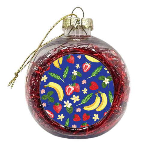 Blue Banana Split - xmas bauble by Niamh McKeown