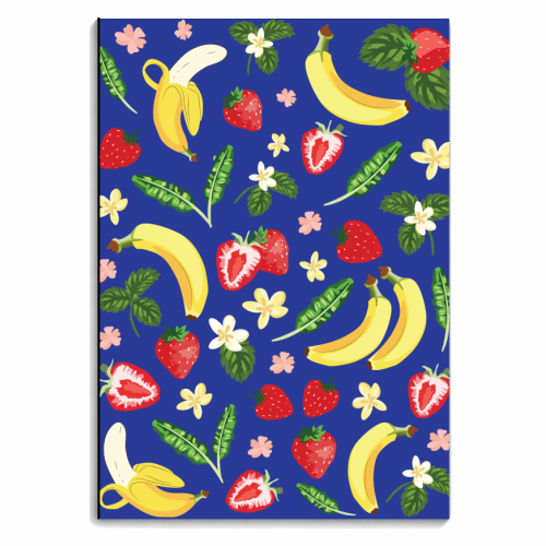 Blue Banana Split - personalised A4, A5, A6 notebook by Niamh McKeown