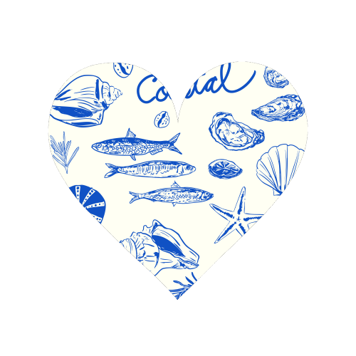 Blue Coastal Escape Minimalist - Magnet by EZbie