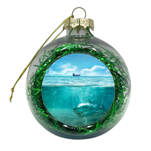 Blue - xmas bauble by DejaReve