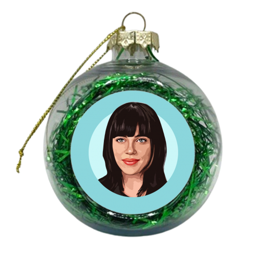 BLUE EYED GIRL - xmas bauble by DOLLY WOLFE