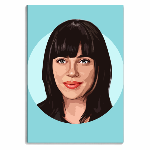 BLUE EYED GIRL - personalised A4, A5, A6 notebook by DOLLY WOLFE