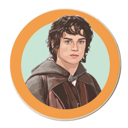 Blue Eyed Hobbit - personalised beer coaster by DOLLY WOLFE