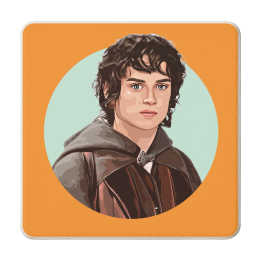 Blue Eyed Hobbit - personalised beer coaster by DOLLY WOLFE