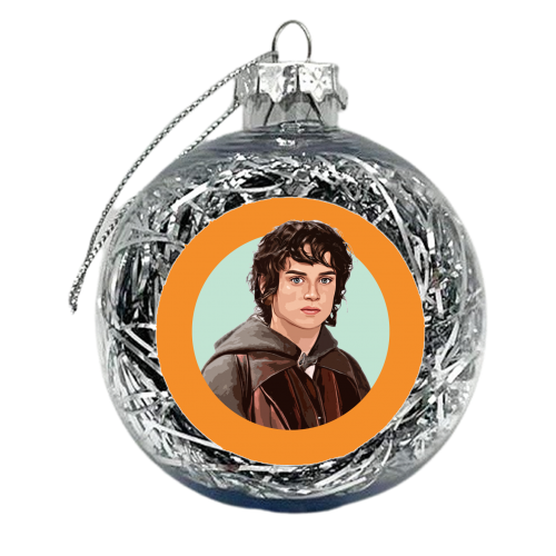 Blue Eyed Hobbit - xmas bauble by DOLLY WOLFE