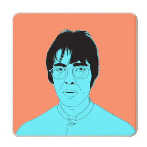 Blue Liam - personalised beer coaster by Adam Regester