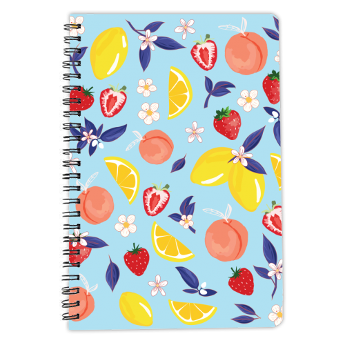 Blue Peach - personalised A4, A5, A6 notebook by Niamh McKeown