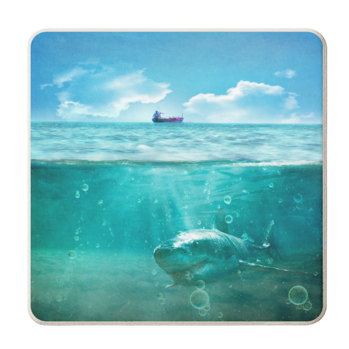 Blue - personalised beer coaster by DejaReve