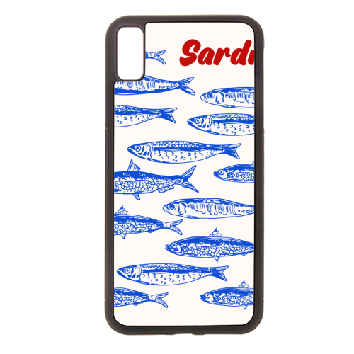 Blue Sardines Pattern Minimalist - stylish phone case by EZbie