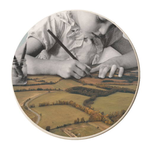 Blueprints of Imagination - personalised beer coaster by OhMC! Designs