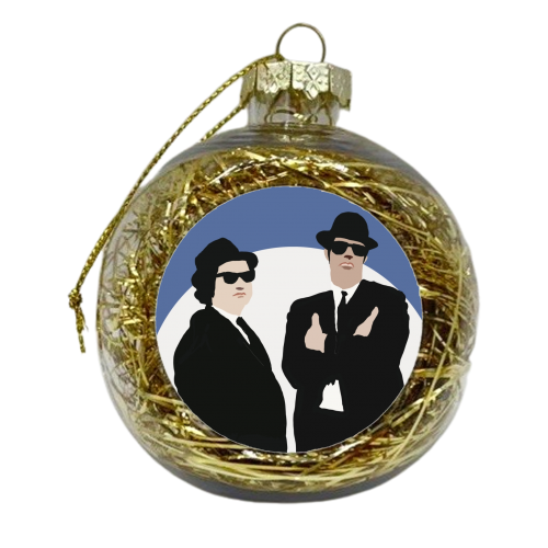 Blues Brothers - xmas bauble by Giddy Kipper
