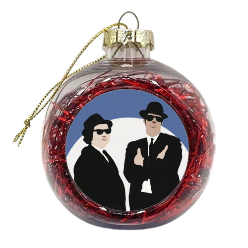 Blues Brothers - xmas bauble by Giddy Kipper