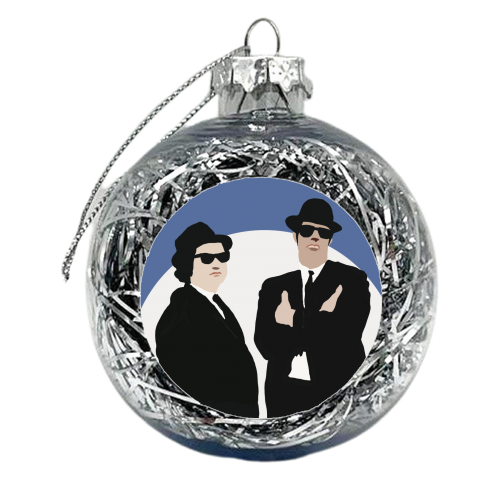 Blues Brothers - xmas bauble by Giddy Kipper