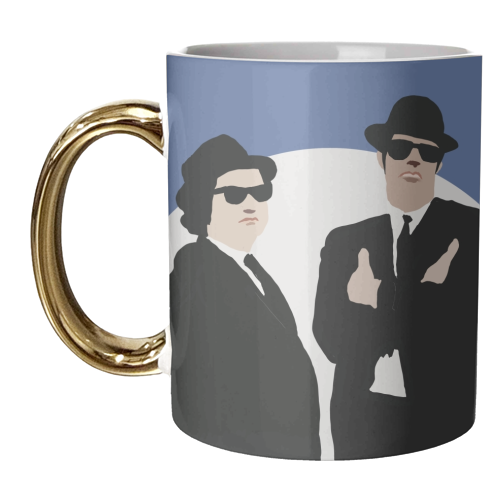 Blues Brothers - unique mug by Giddy Kipper