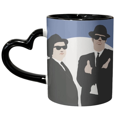 Blues Brothers - unique mug by Giddy Kipper
