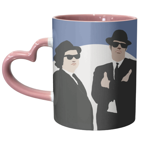 Blues Brothers - unique mug by Giddy Kipper
