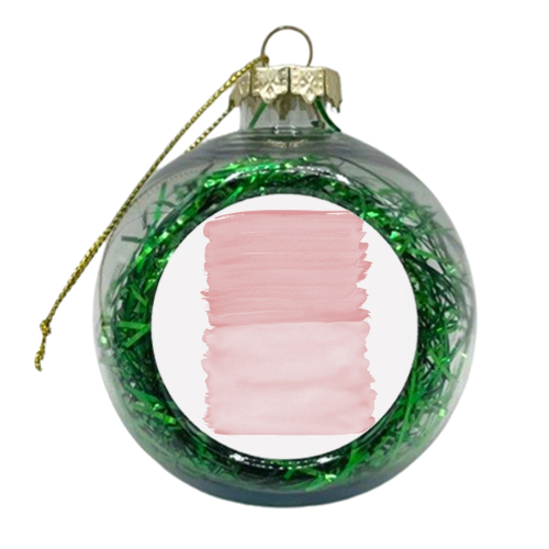 Blush Abstract Minimalism #1 #minimal #ink #decor #art - xmas bauble by Anita Bella Jantz