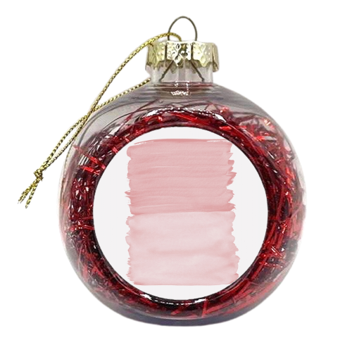 Blush Abstract Minimalism #1 #minimal #ink #decor #art - xmas bauble by Anita Bella Jantz
