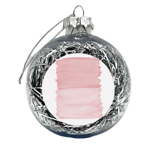 Blush Abstract Minimalism #1 #minimal #ink #decor #art - xmas bauble by Anita Bella Jantz