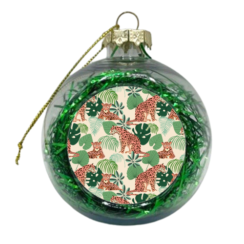 Blush Jaguars - xmas bauble by Uma Prabhakar Gokhale