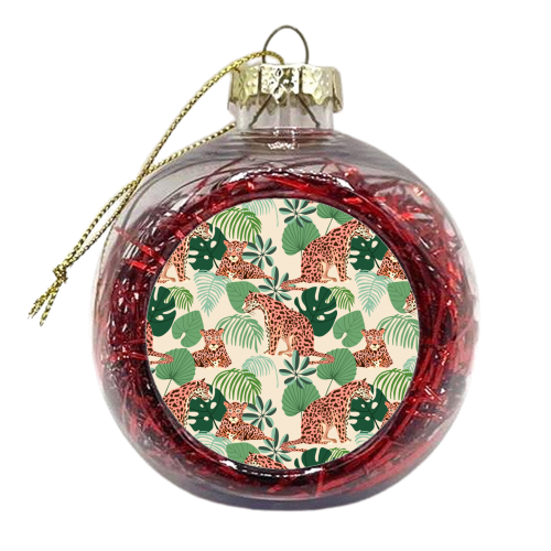 Blush Jaguars - xmas bauble by Uma Prabhakar Gokhale