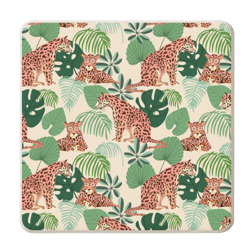 Blush Jaguars - personalised beer coaster by Uma Prabhakar Gokhale