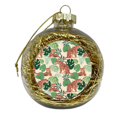 Blush Jaguars - xmas bauble by Uma Prabhakar Gokhale