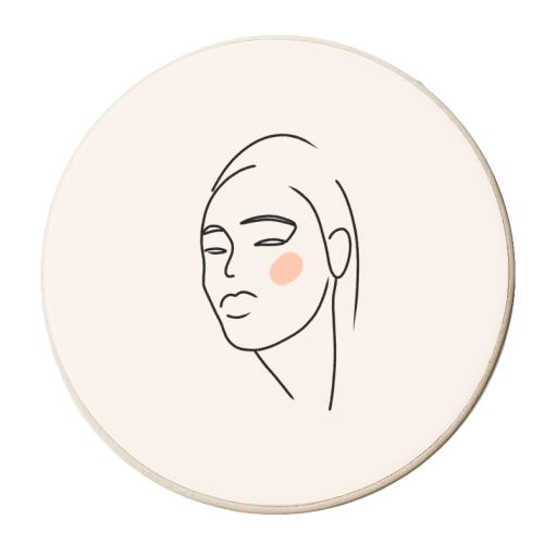 Blush - personalised beer coaster by Pink and Pip