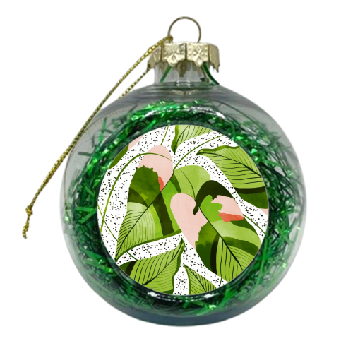 Blushing Leaves - xmas bauble by Uma Prabhakar Gokhale