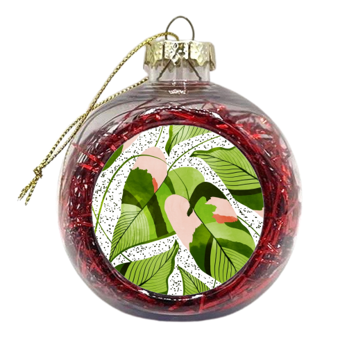 Blushing Leaves - xmas bauble by Uma Prabhakar Gokhale