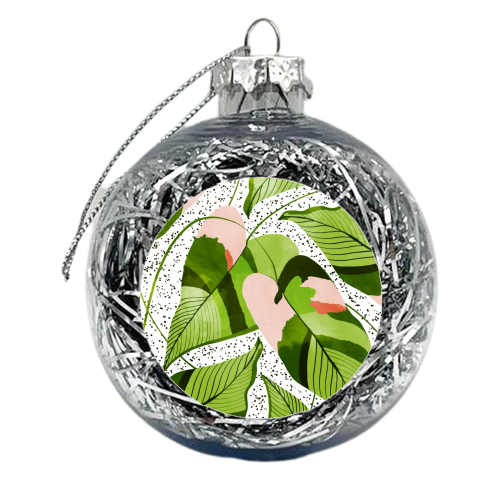 Blushing Leaves - xmas bauble by Uma Prabhakar Gokhale