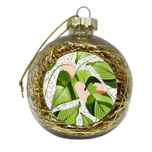 Blushing Leaves - xmas bauble by Uma Prabhakar Gokhale