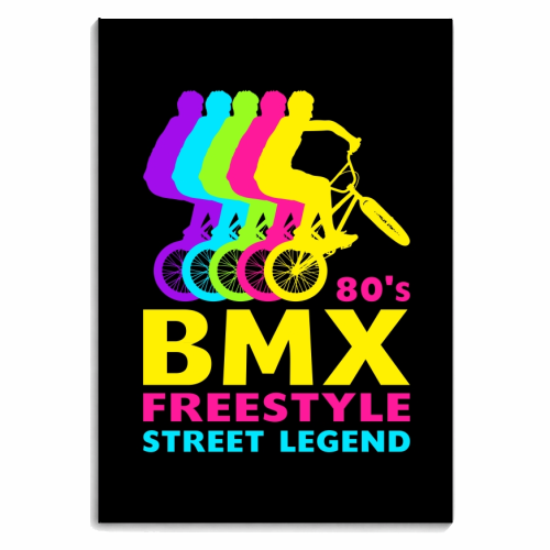BMX 80's Freestyle Street Legend Retro Vintage 1980's Bmx bike - personalised A4, A5, A6 notebook by InspiredImages