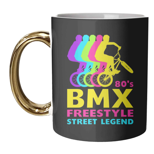 BMX 80's Freestyle Street Legend Retro Vintage 1980's Bmx bike - unique mug by InspiredImages